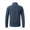 Men's Cardigan Jumper Knit Zipper Color Block Stand Collar Stylish Holiday Fall Winter Black Light gray XS S M / Long Sleeve / Machine wash / Unisex / Regular Fit / Long Sleeve
