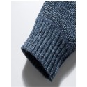 Men's Cardigan Jumper Knit Zipper Color Block Stand Collar Stylish Holiday Fall Winter Black Light gray XS S M / Long Sleeve / Machine wash / Unisex / Regular Fit / Long Sleeve