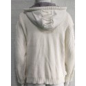 Men's Cardigan Sweater Jumper Chunky Knit Pocket Knitted Solid Color Hooded Stylish Basic Daily Holiday Fall Winter White Black S M L / Long Sleeve / Long Sleeve / Weekend