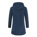 Men's Sweater Cardigan Jumper Knit Knitted Solid Color Hooded Stylish Casual Home Daily Fall Winter Blue Gray M L XL / Long Sleeve / Long Sleeve