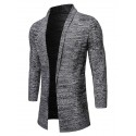 Men's Cardigan Jumper Knit Knitted Solid Color Deep V Stylish Daily Fall Winter Black Gray XS S M / Long Sleeve / Long Sleeve