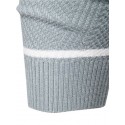 Men's Sweater Pullover Jumper Knit Knitted Striped Crew Neck Stylish Home Daily Fall Winter Black Blue M L XL / Long Sleeve / Long Sleeve