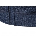 Men's Sweater Cardigan Jumper Knit Knitted Striped Stand Collar Stylish Casual Sport Daily Fall Winter Blue Camel M L XL / Long Sleeve / Long Sleeve