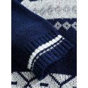 Men's Sweater Cardigan Jumper Knit Full Zip Knitted Retro V Neck Stylish Vintage Style Causal Daily Wear Fall Winter Navy Blue M L XL / Acrylic / Long Sleeve / Hand wash / Washable / Unisex