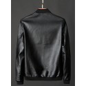 Men's Jacket Street Daily Fall Winter Regular Coat Stand Collar Regular Fit Thermal Warm Breathable Casual Jacket Long Sleeve Solid Color Pocket Black Blue Orange