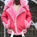 Men's Jacket Outdoor Street Daily Winter Regular Coat Regular Fit Thermal Warm Windproof Breathable Streetwear Sporty Casual Jacket Long Sleeve Solid Color Pocket Pink / Faux Leather