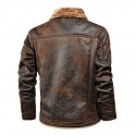 Men's Jacket Daily Winter Regular Coat Regular Fit Casual Jacket Long Sleeve Solid Colored Embroidered Black Khaki Brown