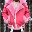 Men's Jacket Outdoor Street Daily Fall Winter Regular Coat Regular Fit Thermal Warm Windproof Breathable Streetwear Sporty Casual Jacket Long Sleeve Solid Color Pocket Green Black Pink / Faux Leather