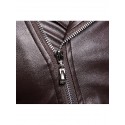 Men's Faux Leather Jacket Party Daily Sports Fall Winter Regular Coat Notch lapel collar Regular Fit Streetwear Punk & Gothic Jacket Long Sleeve Color Block Solid Colored White Black Brown / Work