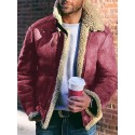 Men's Jacket Outdoor Street Daily Fall Winter Regular Coat Regular Fit Thermal Warm Breathable Streetwear Sporty Casual Jacket Long Sleeve Solid Color Fur Trim Pocket Green Black Khaki
