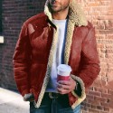 Men's Jacket Outdoor Street Daily Fall Winter Regular Coat Regular Fit Thermal Warm Breathable Streetwear Sporty Casual Jacket Long Sleeve Solid Color Fur Trim Pocket Green Black Khaki