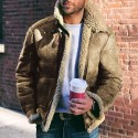 Men's Jacket Outdoor Street Daily Winter Regular Coat Regular Fit Thermal Warm Windproof Breathable Streetwear Sporty Casual Jacket Long Sleeve Solid Color Pocket Green Black Khaki