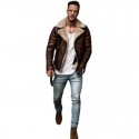 Men's Jacket Outdoor Street Daily Winter Regular Coat Regular Fit Thermal Warm Windproof Breathable Streetwear Sporty Casual Jacket Long Sleeve Solid Color Pocket Black Red Brown