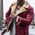 Men's Jacket Outdoor Street Daily Winter Regular Coat Regular Fit Thermal Warm Windproof Breathable Streetwear Sporty Casual Jacket Long Sleeve Solid Color Pocket Black Red Brown