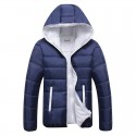 Men's Coat Coat Slim Fit Jacket Solid Color Colorful   Winter Parka Black+Green Red+Black Black / Orange