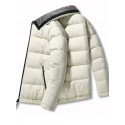 Men's Parka Outdoor Street Daily Fall Winter Regular Coat Stand Collar Regular Fit Warm Breathable Sporty Casual Jacket Long Sleeve Plain Pocket Full Zip Black Blue Wine / Going out