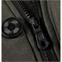 Men's Hiking Down Jacket Winter Outdoor Solid Color Windproof Fleece Lining Warm Jacket Parka Black khaki Dark Blue Army Green