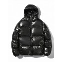 Men's Parka Outdoor Street Daily Fall Winter Short Coat Regular Fit Warm Breathable Streetwear Casual Jacket Long Sleeve Plain Pocket Black Blue Gray / Going out