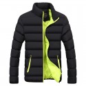 balakie mens down jacket winter warm slim thick bubble lightweight coat solid zipper down jacket outwear(blue,m)