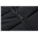 Men's Parka Outdoor Street Daily Fall Winter Regular Coat Stand Collar Regular Fit Warm Breathable Streetwear Sporty Casual Jacket Long Sleeve Plain Pocket Full Zip Black Blue / Going out