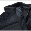 Men's Parka Outdoor Street Daily Fall Winter Regular Coat Stand Collar Regular Fit Warm Breathable Streetwear Sporty Casual Jacket Long Sleeve Plain Pocket Full Zip Black Blue / Going out