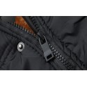 Men's Parka Daily Fall Winter Regular Coat Stand Collar Slim Waterproof Windproof Warm Multi layer Casual Jacket Long Sleeve Solid Color Pocket Black Yellow