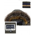 Men's Parka Outdoor Street Daily Fall Winter Long Coat Regular Fit Thermal Warm Breathable Sporty Casual Jacket Long Sleeve Solid Color Fur Trim Pocket Black Blue Army Green / Full Zip / Going out