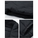 Men's Parka Outdoor Street Daily Fall Winter Regular Coat Regular Fit Warm Breathable Sporty Casual Jacket Long Sleeve Plain Fur Trim Pocket Black Khaki Red / Going out