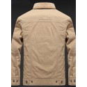 Men's Parka Outdoor Street Daily Fall Winter Long Coat Regular Fit Thermal Warm Breathable Sporty Casual Jacket Long Sleeve Solid Color Fur Trim Pocket Army Green Khaki Navy Blue / Cotton / Going out
