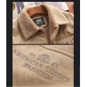 Men's Parka Outdoor Street Daily Fall Winter Long Coat Regular Fit Thermal Warm Breathable Sporty Casual Jacket Long Sleeve Solid Color Fur Trim Pocket Army Green Khaki Navy Blue / Cotton / Going out