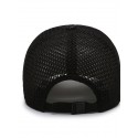 Men's Simple Baseball Cap Dailywear Outdoor Mesh Letter Black Dark Gray Hat Windproof Breathable Ultraviolet Resistant Fall Spring Summer Fashion Quick Drying Sunshade Cap Washable Trendy Baseball Hat