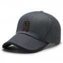 Men's Simple Baseball Cap Dailywear Outdoor Mesh Letter Black Dark Gray Hat Windproof Breathable Ultraviolet Resistant Fall Spring Summer Fashion Quick Drying Sunshade Cap Washable Trendy Baseball Hat