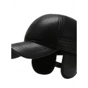 Men's Classic Style Baseball Cap Adjustable Buckle Hat Windproof Warm