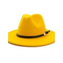 Unisex Party Bucket Hat Solid Colored Hat Classic and Simple Wide Brim Fedora Hat For Men solid color