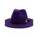 Unisex Party Bucket Hat Solid Colored Hat Classic and Simple Wide Brim Fedora Hat For Men solid color