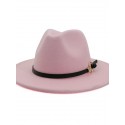 Unisex Party Bucket Hat Solid Colored Hat Classic and Simple Wide Brim Fedora Hat For Men solid color