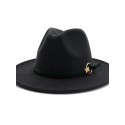 Unisex Party Bucket Hat Solid Colored Hat Classic and Simple Wide Brim Fedora Hat For Men solid color