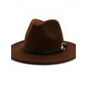 Unisex Party Bucket Hat Solid Colored Hat Classic and Simple Wide Brim Fedora Hat For Men solid color