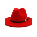 Unisex Party Bucket Hat Solid Colored Hat Classic and Simple Wide Brim Fedora Hat For Men solid color