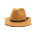 Unisex Party Bucket Hat Solid Colored Hat Classic and Simple Wide Brim Fedora Hat For Men solid color