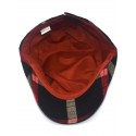 Men's Casual Flat Cap Daily Outdoor Two tone Plaid Beige Black Hat Sun Protection Comfort Warm / Fall / Winter / Spring / 1 PC