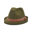 Men's Classic & Timeless Fedora Hat Party Festival Pure Color Pure Color Hat Comfort Warm Breathable / Fall / Winter / Spring / Summer / 1 PC