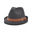 Men's Classic & Timeless Fedora Hat Party Festival Pure Color Pure Color Hat Comfort Warm Breathable / Fall / Winter / Spring / Summer / 1 PC