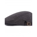 Men's Casual Flat Cap Street Daily Outdoor Pure Color Pure Color Hat Windproof Comfort Warm / Fall / Winter / Spring / 1 PC