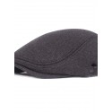 Men's Casual Flat Cap Street Daily Outdoor Pure Color Pure Color Hat Windproof Comfort Warm / Fall / Winter / Spring / 1 PC