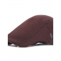 Men's Casual Flat Cap Street Daily Outdoor Pure Color Pure Color Hat Windproof Comfort Breathable / Fall / Winter / Spring / Summer / 1 PC