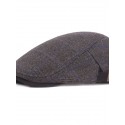 Men's Casual Flat Cap Street Daily Outdoor Print Plaid Hat Windproof Comfort Breathable / Fall / Winter / 1 PC