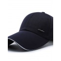 Men's Simple Baseball Cap Dailywear Outdoor Pure Color Letter Black Red Hat Windproof Breathable Ultraviolet Resistant Fall Spring Summer topi baseball golf pria topi 1Pc Adjustable leisure hats