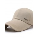 Men's Simple Baseball Cap Dailywear Outdoor Pure Color Letter Black Red Hat Windproof Breathable Ultraviolet Resistant Fall Spring Summer topi baseball golf pria topi 1Pc Adjustable leisure hats