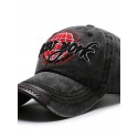 Men's Simple Baseball Cap Dailywear Outdoor Embroidery Letter Grey Black Hat Windproof Breathable Ultraviolet Resistant / Fall / Spring / Summer